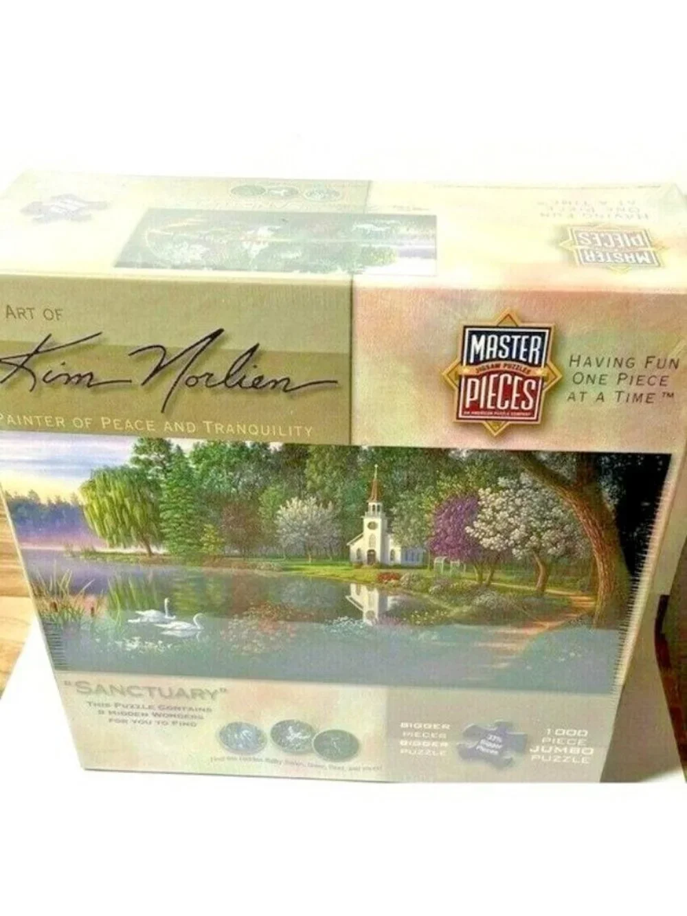 Puzzle MasterPiece Kim Norlien Sanctuary 1000 Pc Jumbo Jigsaw Hidden Object New